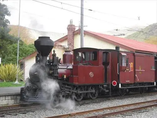 フェリミード歴史公園内を走る蒸気機関車