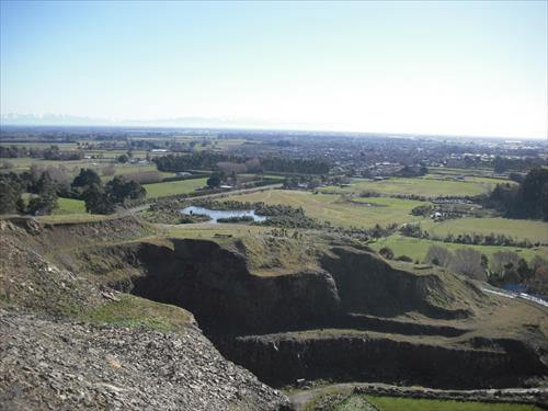 Quarry Rimコース高台からかなり遠くまで見渡せる景色