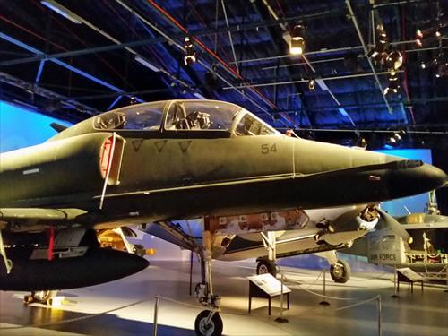空軍博物館の中に展示されている戦闘機