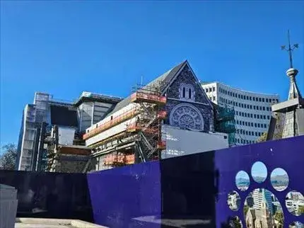 クライストチャーチ大聖堂 地震で崩れてしまったクライストチャーチ大聖堂の2024年の姿